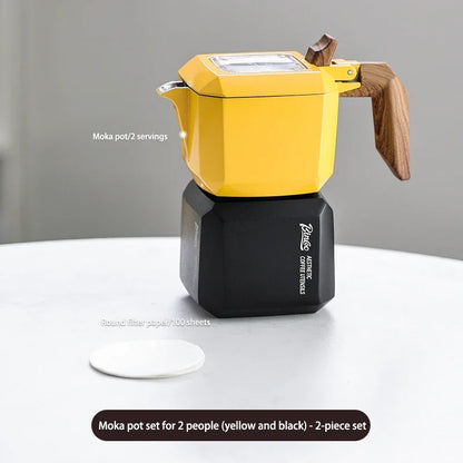 Small Rubik’s Cube Moka Pot – Just Coffee Double Valve Square Espresso Maker