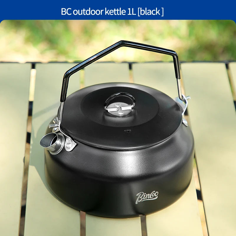 Outdoor Coffee Kettle 1L – Just Coffee Stainless Steel Camping Edition