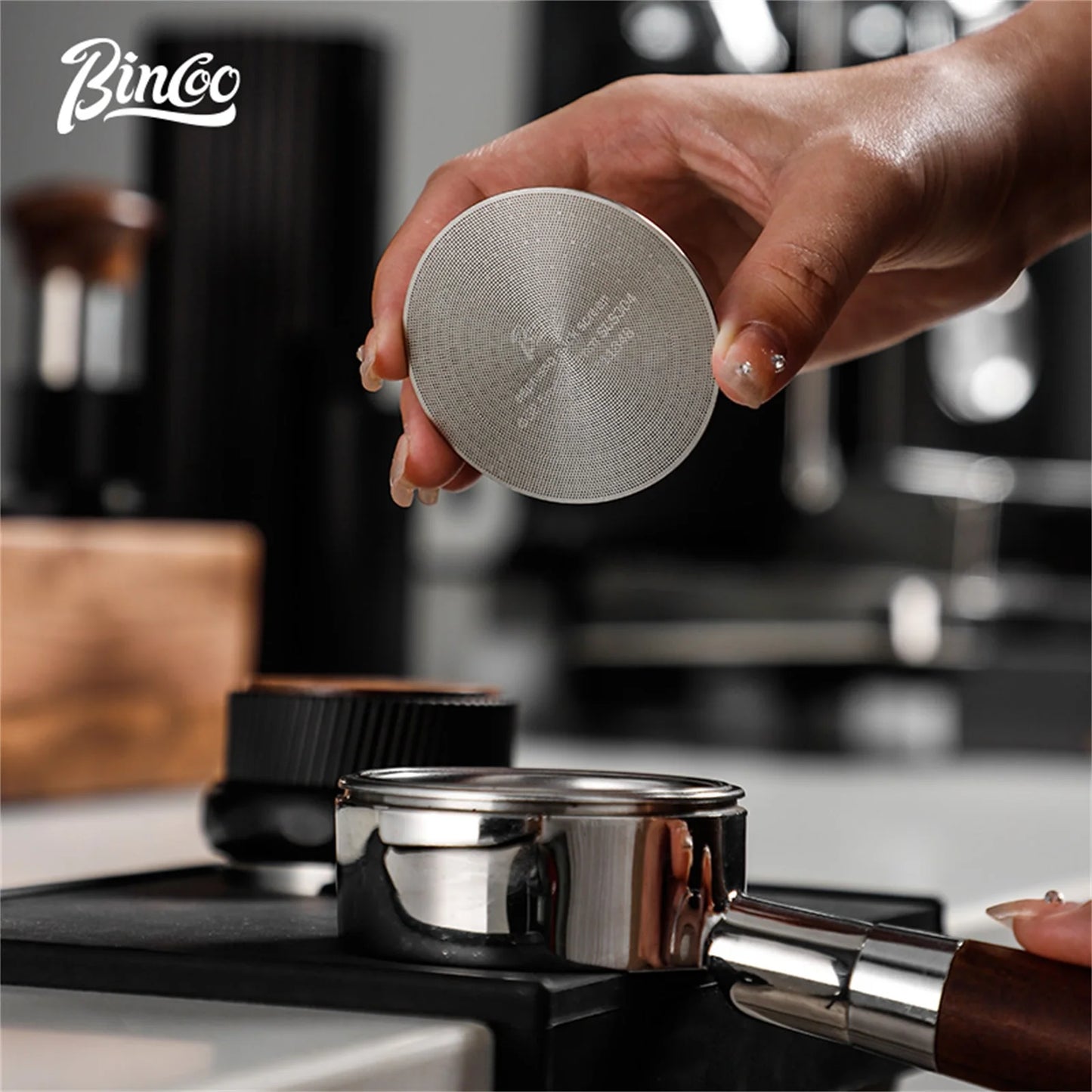 Stainless Steel Coffee Extraction Filter 51/53.25/58mm – Just Coffee Barista Handle Plate