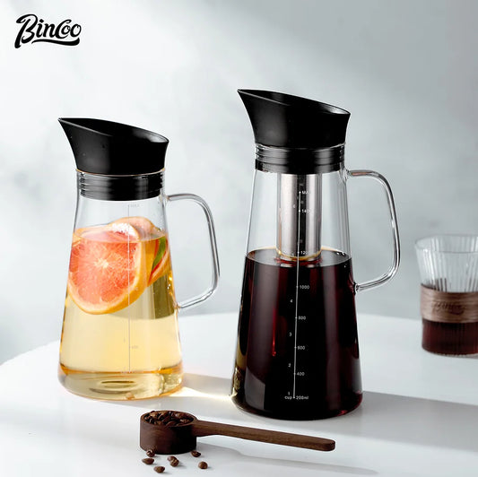 Cold Brew Coffee Maker – Just Coffee Removable Stainless Steel Filter Pitcher