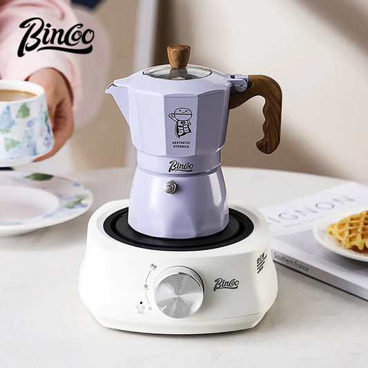 Dual Valve Moka Pot Set – Just Coffee 5-Piece Italian Espresso Kit 220V