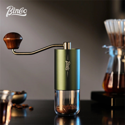 Visual Manual Coffee Grinder – Just Coffee Portable CNC Burr Hand Mill