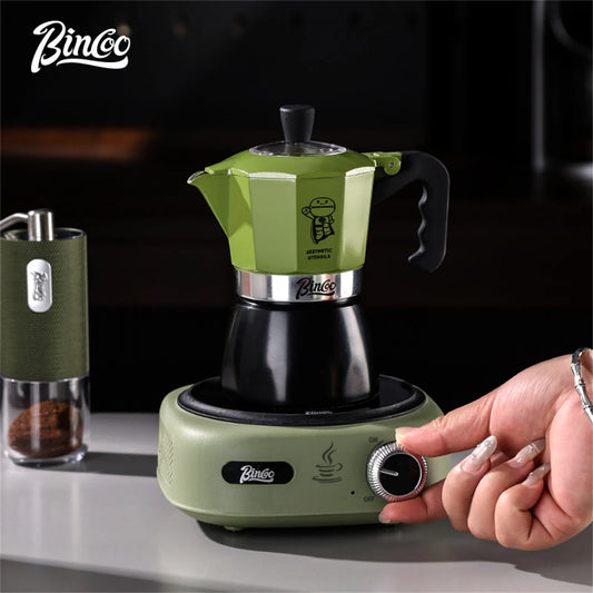 Double Valve Moka Pot Set – Just Coffee Electric Italian Espresso Maker 220V