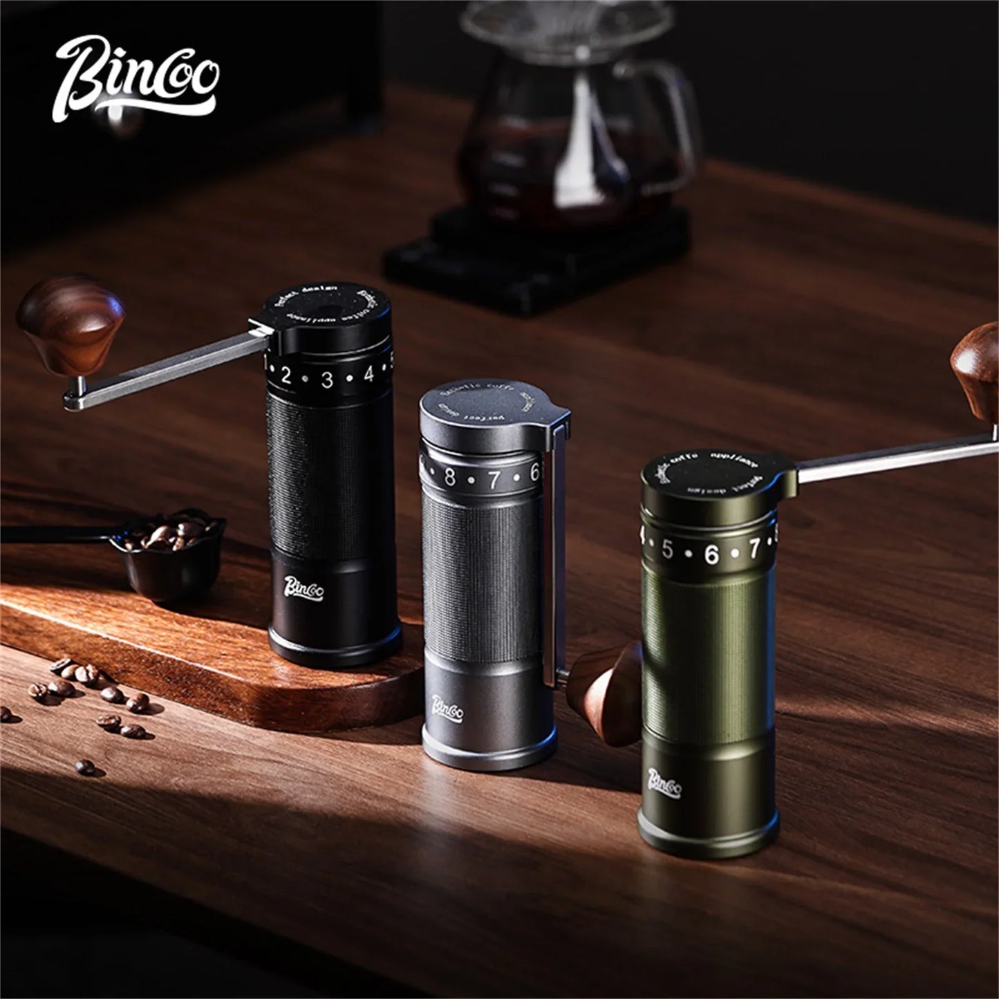 Manual Coffee Grinder – Just Coffee Portable Stainless Steel Burr Mill