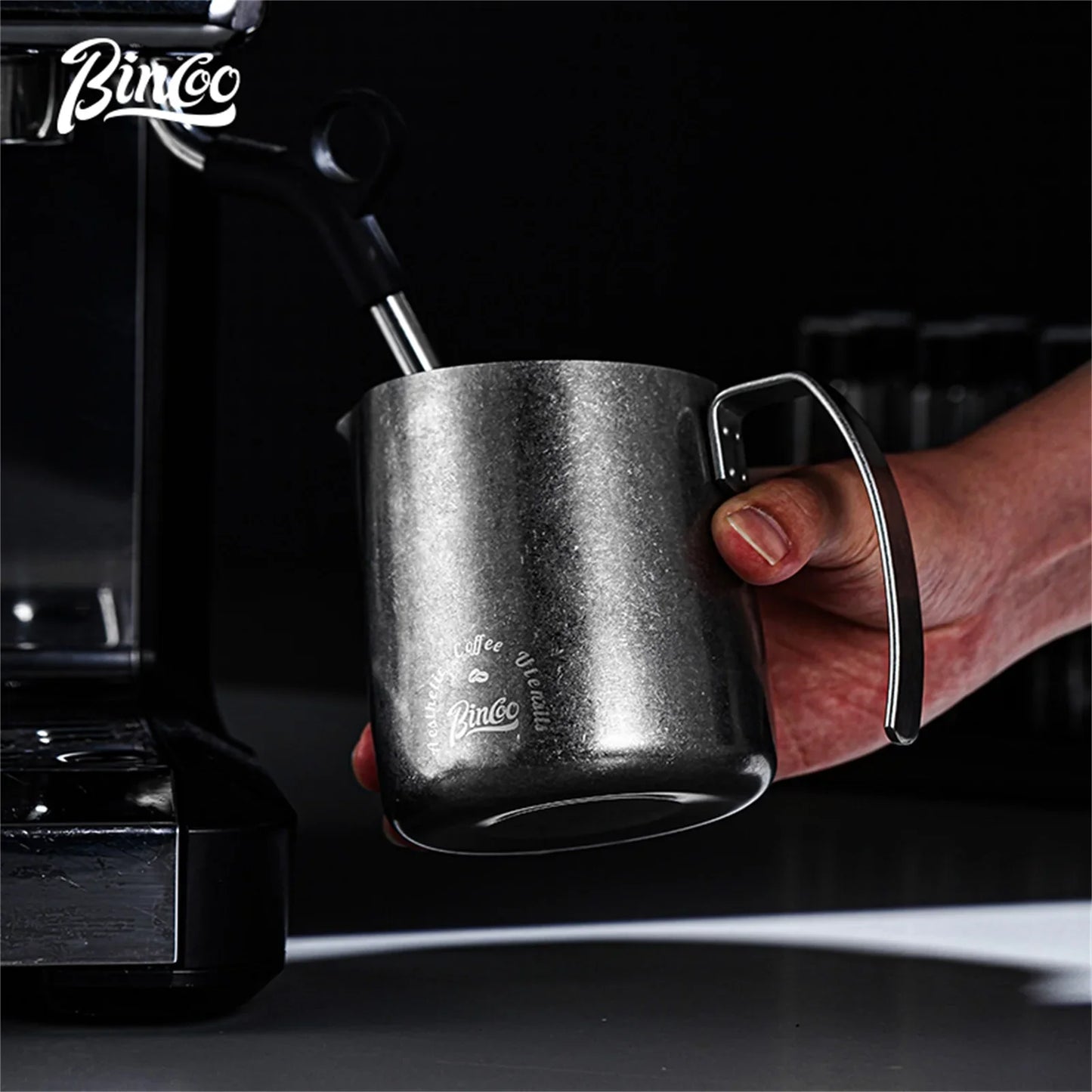 Stainless Steel Milk Frothing Jug – Just Coffee Latte Art Edition