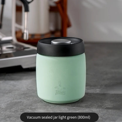Stainless Steel Coffee Storage Canister – Just Coffee Vacuum Seal Tank