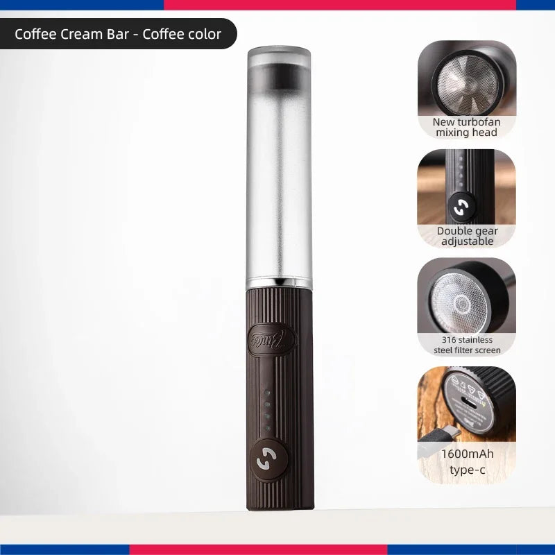 USB Rechargeable Coffee Frother – Just Coffee Electric Milk Mixer