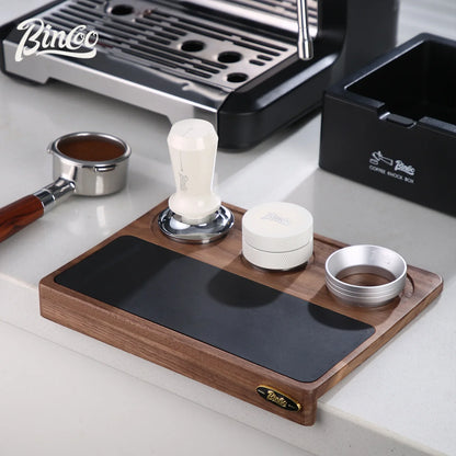 Italian Coffee Tamping Set 51–58mm – Just Coffee Walnut Barista Station