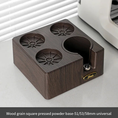 Wood Grain Square Coffee Knock Box – Just Coffee Large Barista Bucket