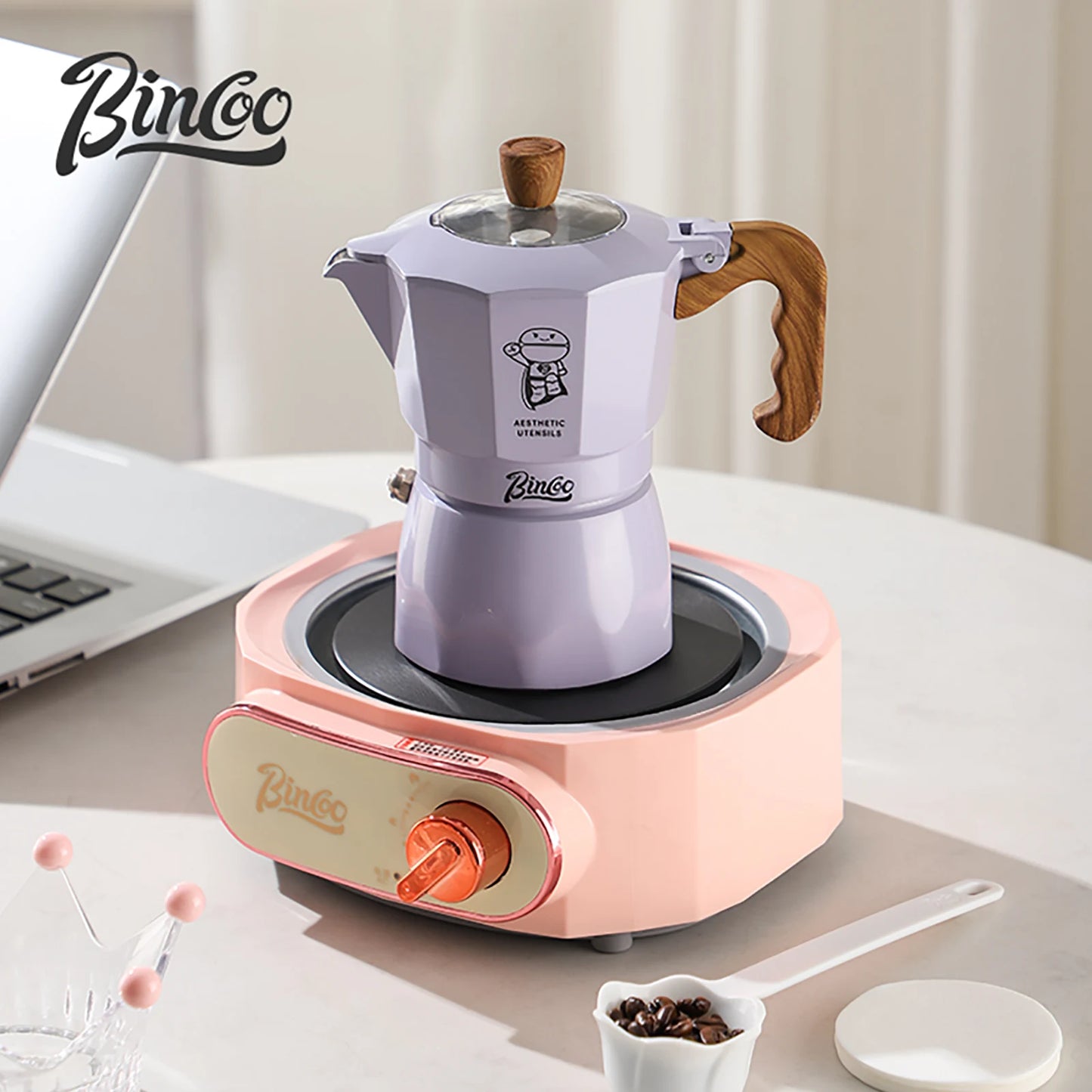 Dual Valve Moka Pot – Just Coffee Italian Espresso Maker for Camping