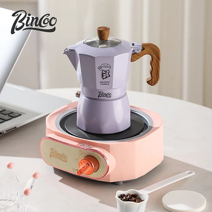 Dual Valve Moka Pot – Just Coffee Italian Espresso Maker for Camping