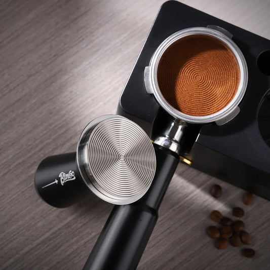 Elastic Coffee Tamper 51/58mm – Just Coffee Black & White Edition