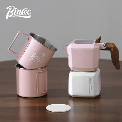 Dual Valve Moka Pot – Just Coffee Square Espresso Maker 220V