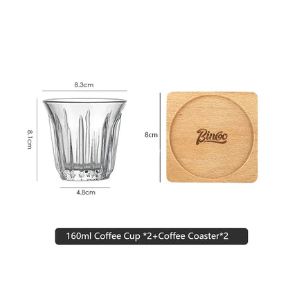 Glass Espresso & Latte Cup 90/160/200ml – Just Coffee Vintage Edition