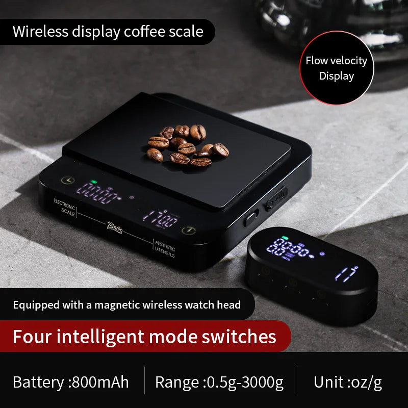 Wireless Digital Coffee Scale 3kg – Just Coffee Rechargeable Barista Edition