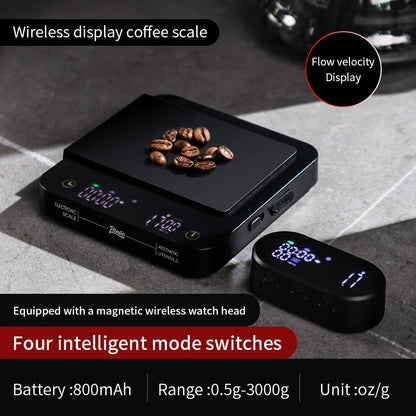 Wireless Digital Coffee Scale 3kg – Just Coffee Rechargeable Barista Edition