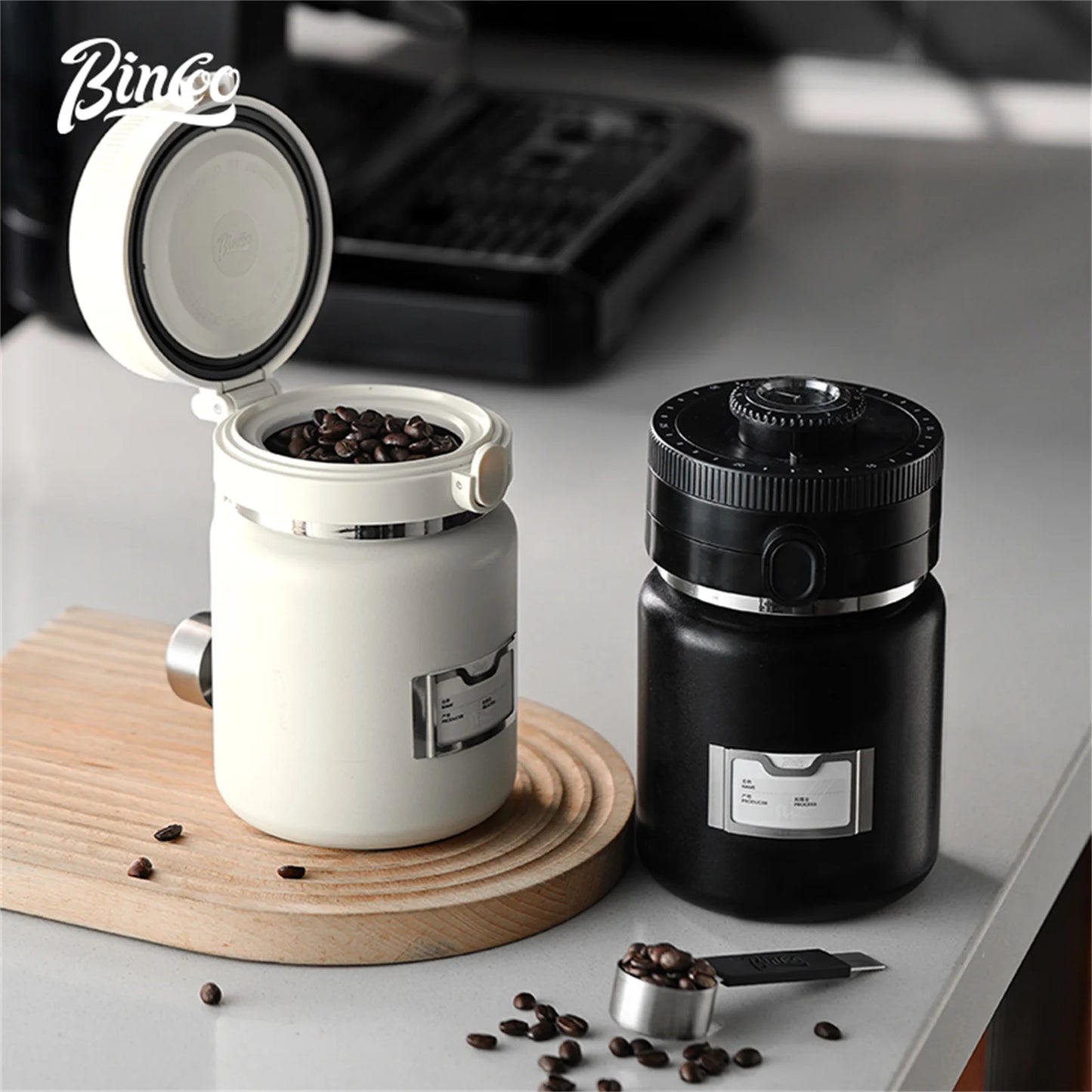 Coffee Bean Vacuum Canister 1000ml – Just Coffee Stainless Steel Airtight Jar