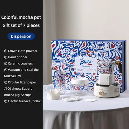 Dual Valve Square Moka Pot Set – Just Coffee Gift Edition