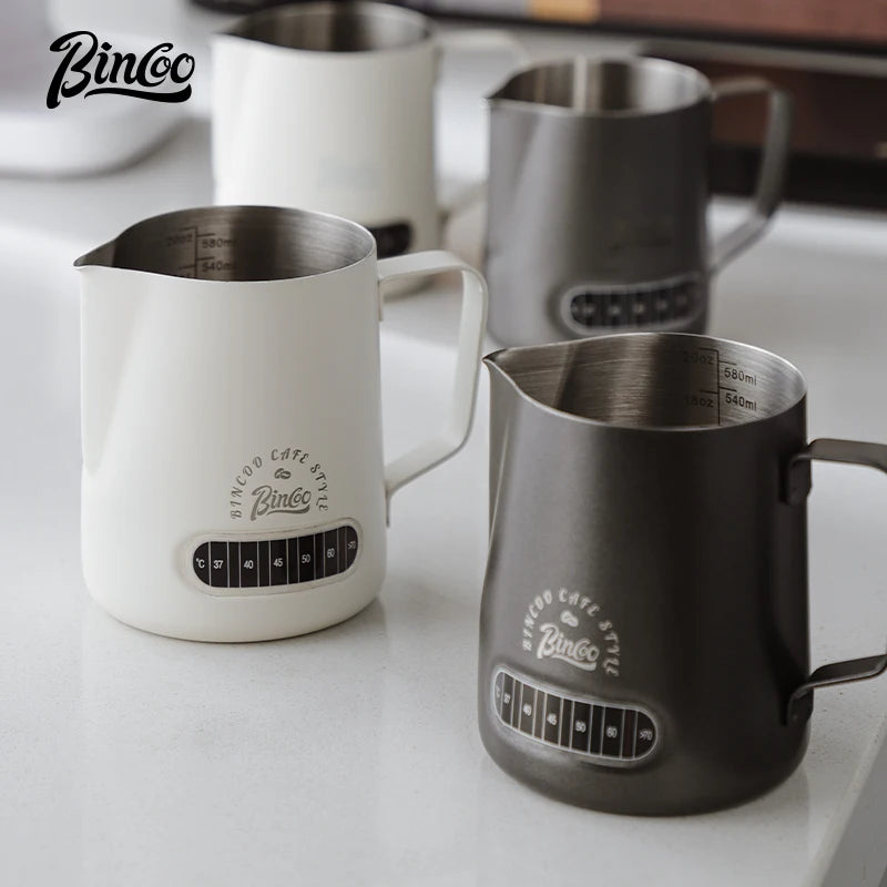 Milk Frothing Pitcher 400/600ml – Just Coffee Temp Display Edition