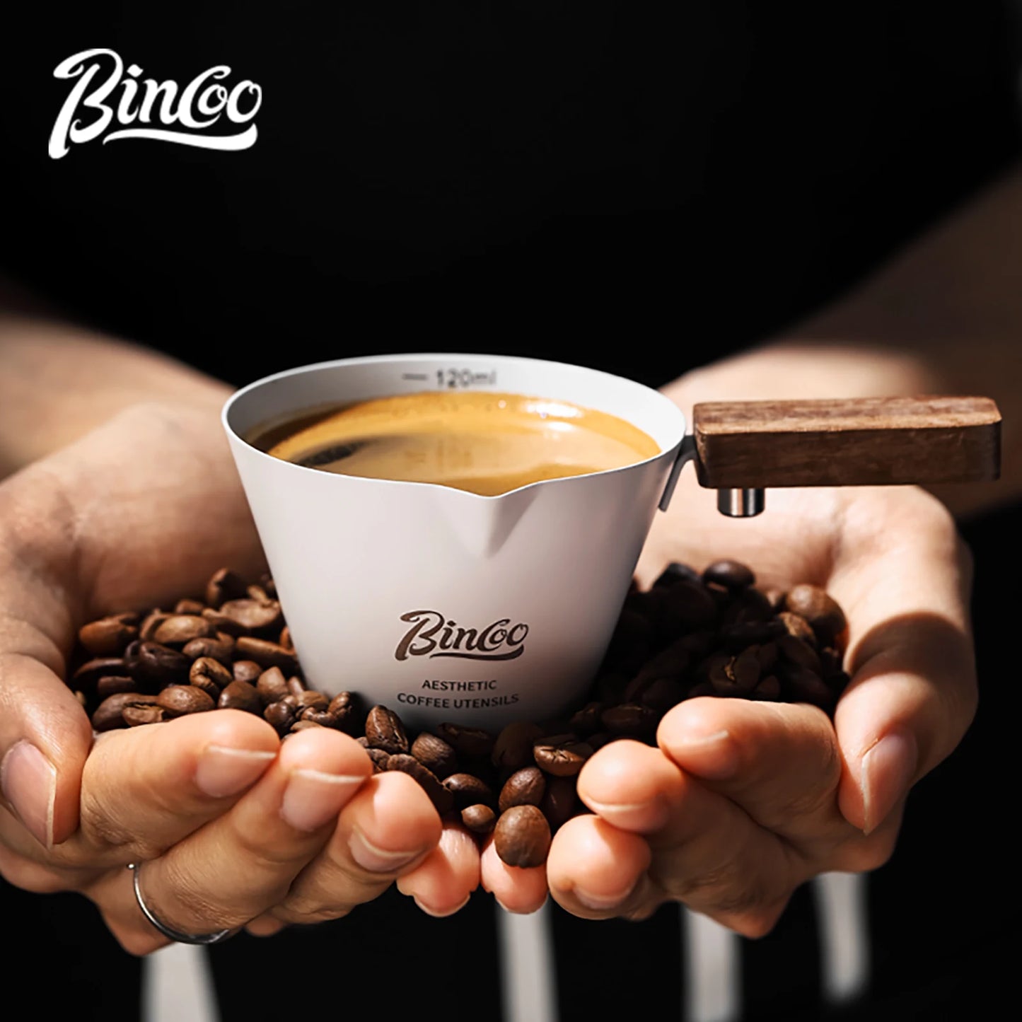 120ml Stainless Steel Measuring Cup – Just Coffee Espresso Scale Edition