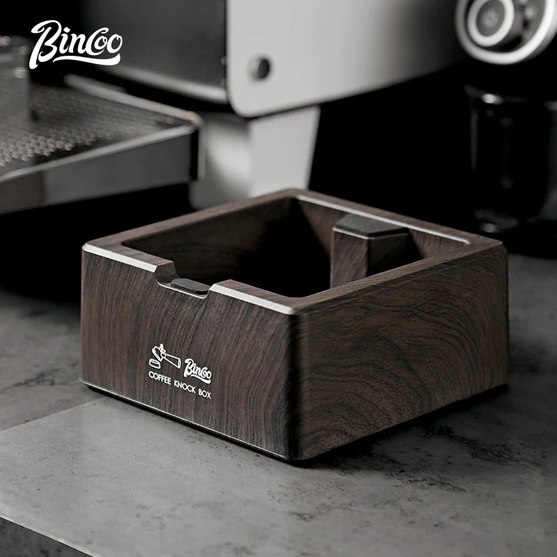 Wood Grain Coffee Knock Box – Just Coffee Large Barista Bucket