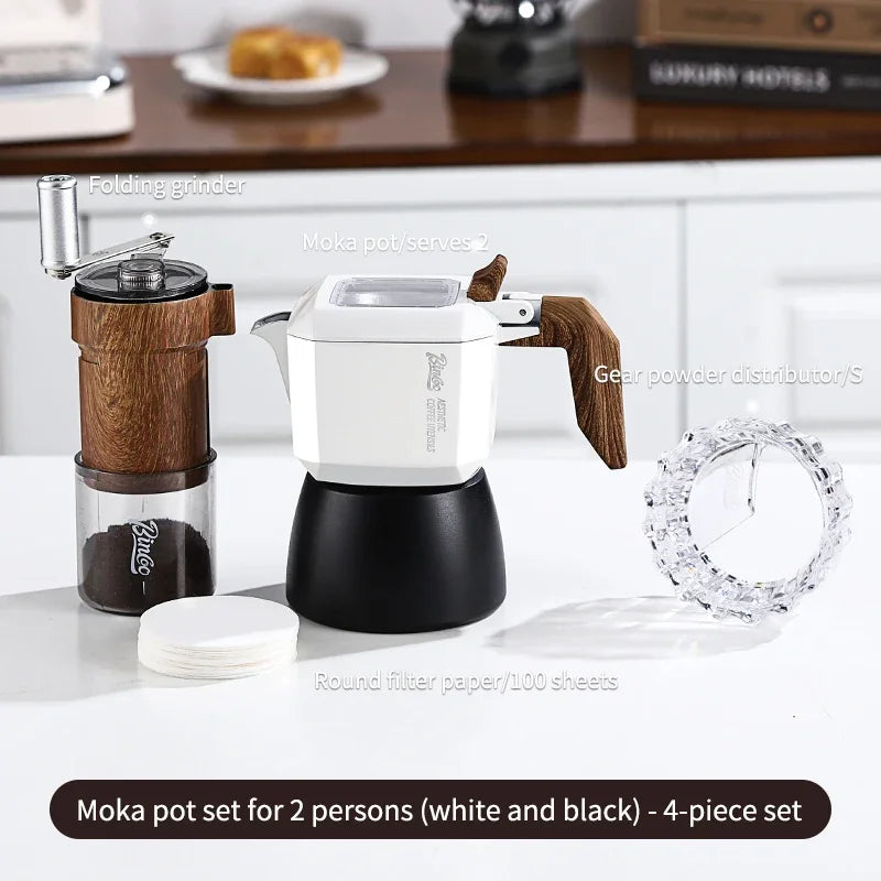 Double Valve Moka Pot 2-Cup – Just Coffee Italian Espresso Set