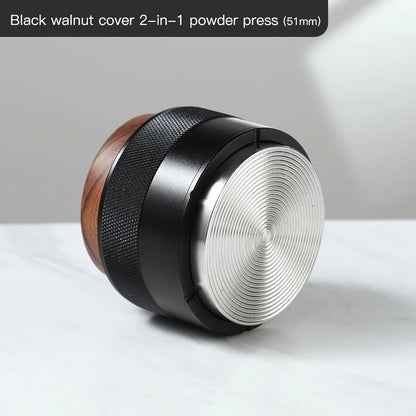2-in-1 Constant Force Coffee Tamper 51/58mm – Just Coffee Elastic Press