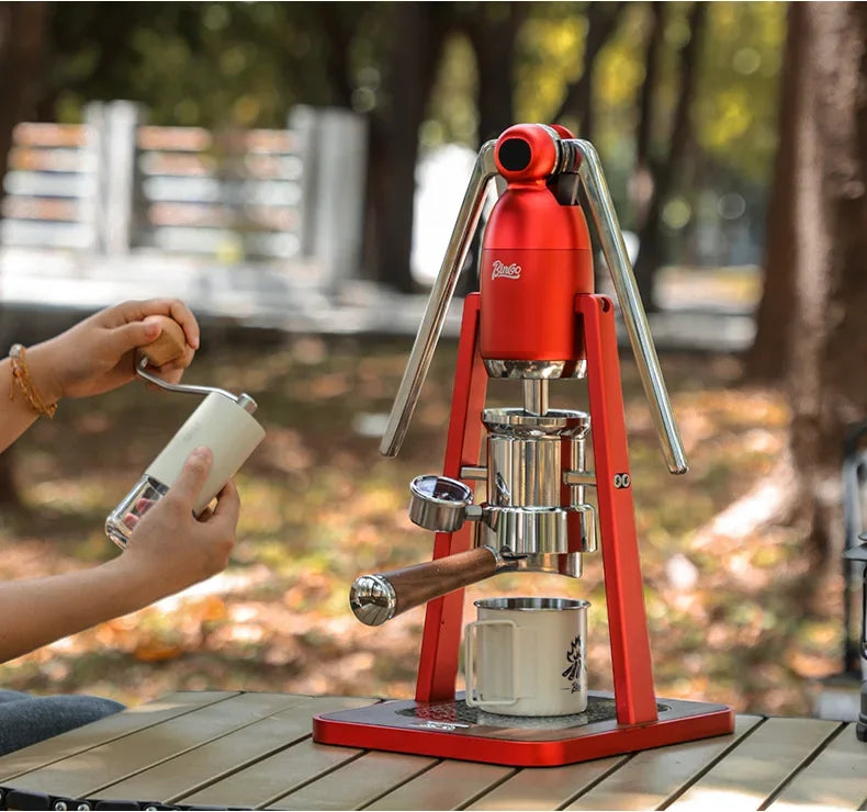 Manual Hand Press Coffee Machine – Just Coffee Double Rod Edition
