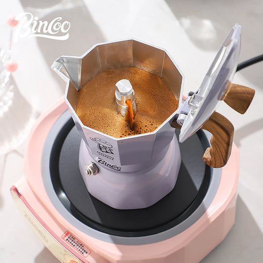 Dual Valve Moka Pot – Just Coffee Italian Espresso Maker for Camping