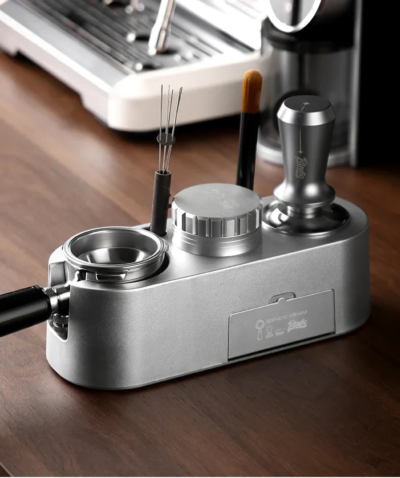 Coffee Tamper & Distributor 3-Piece Set – Just Coffee Italian Barista Kit