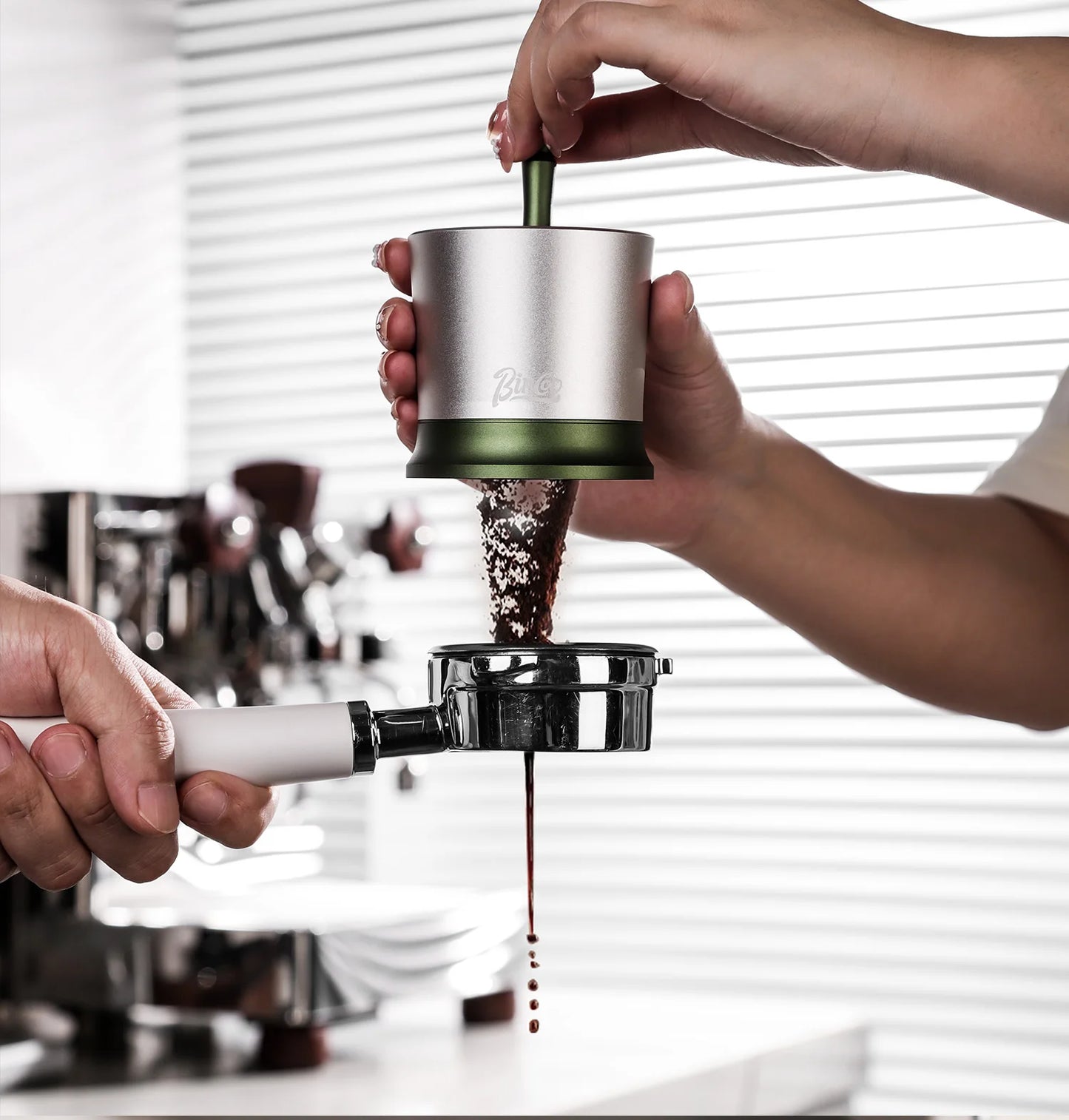 58mm Espresso Dosing Cup – Just Coffee Barista Shaker