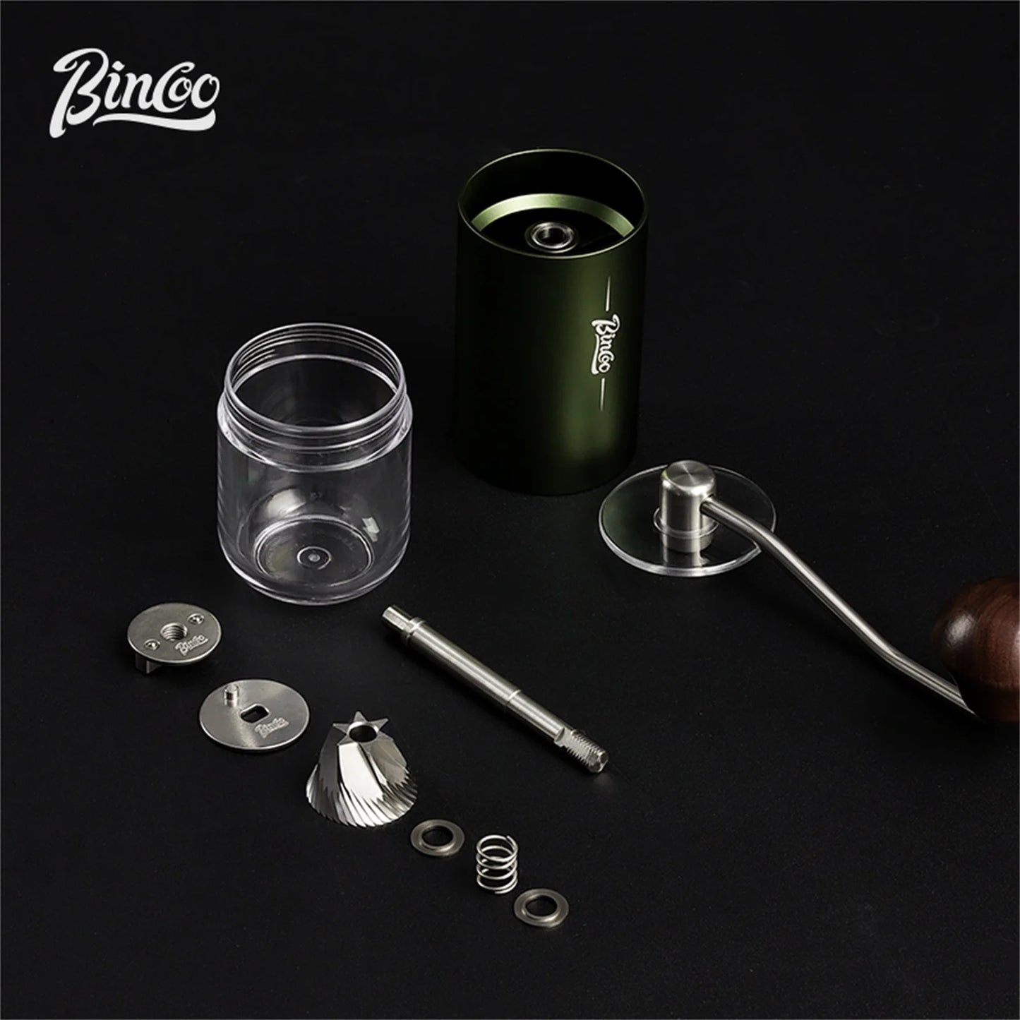 Visual Manual Coffee Grinder – Just Coffee Portable CNC Burr Hand Mill