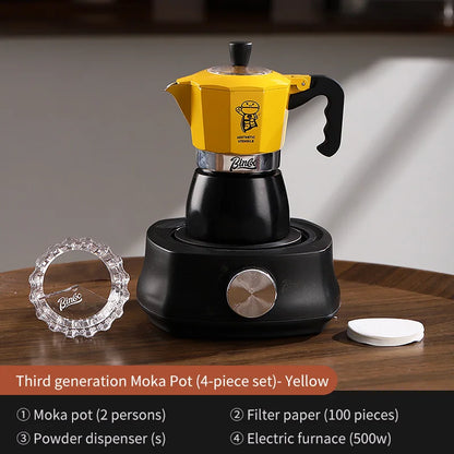 Double Valve Moka Pot – Just Coffee Italian Espresso Mocha Maker
