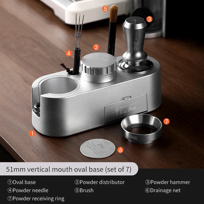 Coffee Tamper & Distributor 3-Piece Set – Just Coffee Italian Barista Kit