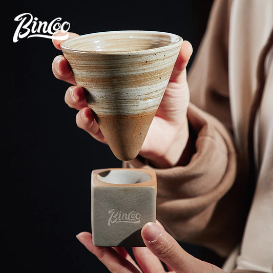 Retro Japanese Ceramic Coffee Cup Set – Just Coffee Art Glaze Edition