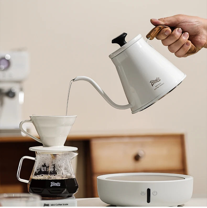 Gooseneck Coffee Brewing Pot 1L – Just Coffee Temp Gauge Edition